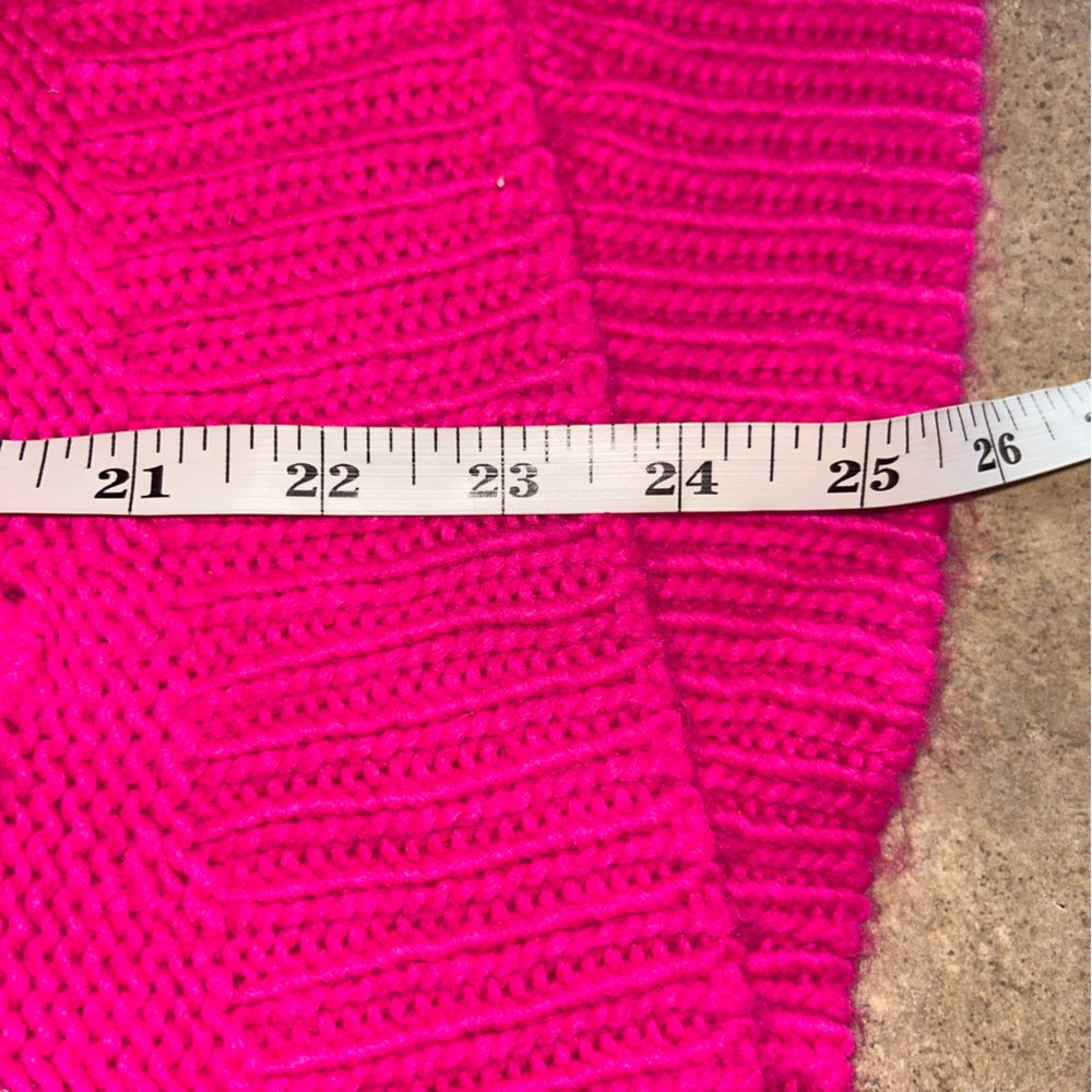 Lou & Grey Sweater - fuchsia pink oversized Pom textured crew neck - Picture 10 of 10